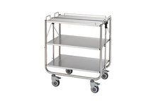 画像をギャラリービューアに読み込む, 3PT-7548<br>折りたたみワゴン3段(パタセーフ)