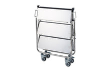 画像をギャラリービューアに読み込む, 3PT-7548<br>折りたたみワゴン3段(パタセーフ)