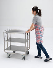 画像をギャラリービューアに読み込む, 3PT-7548<br>折りたたみワゴン3段(パタセーフ)